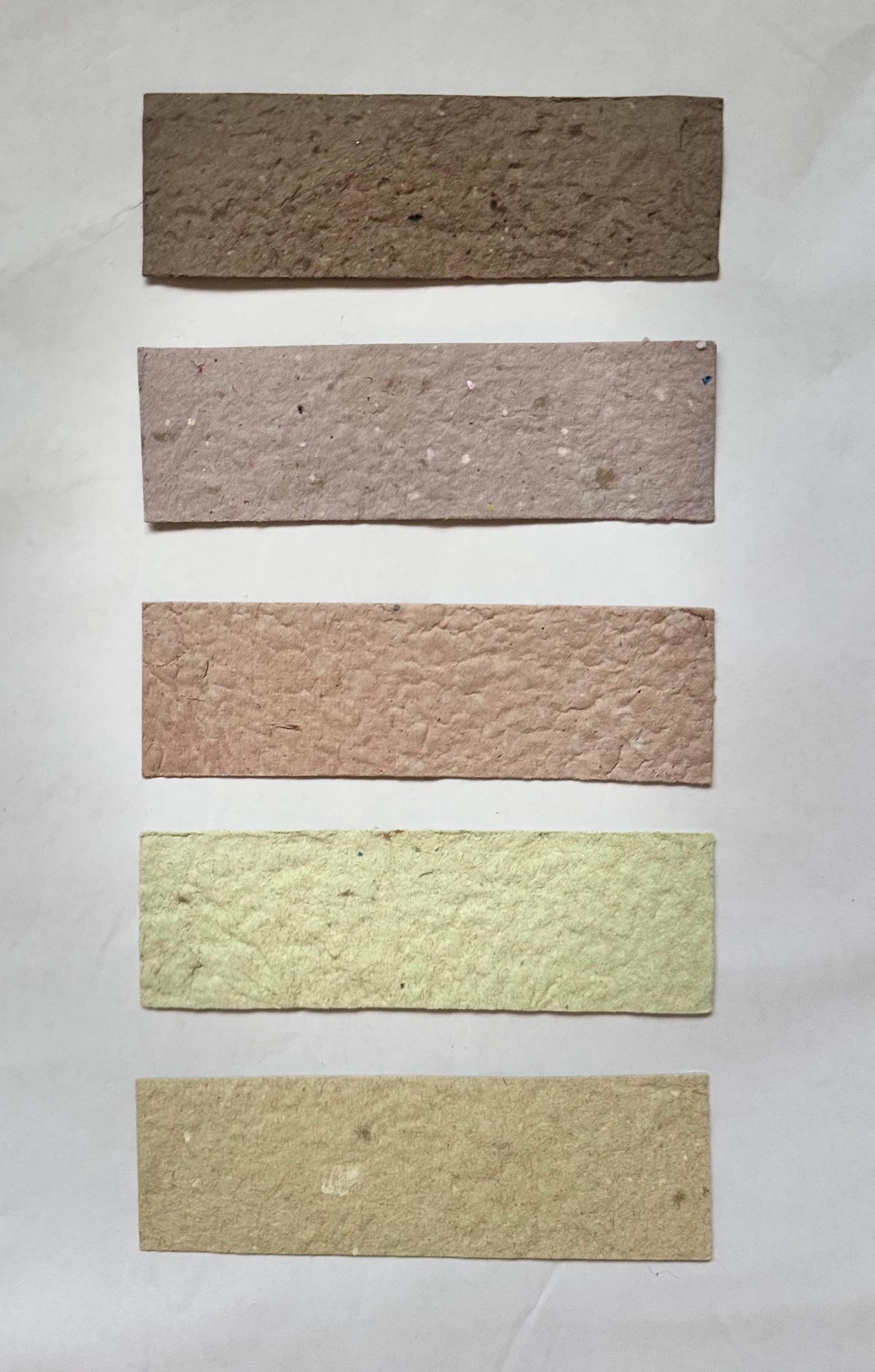 Handmade Recycled Paper Bookmarks – Natural Fiber Textures