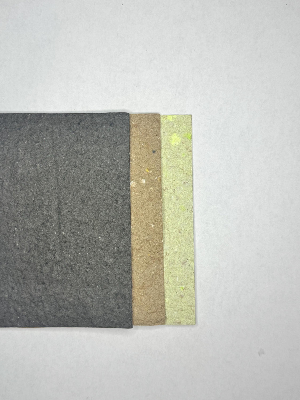 Handmade Deckled Edge Notecards – Rustic Recycled Paper Stationery (set of 3)
