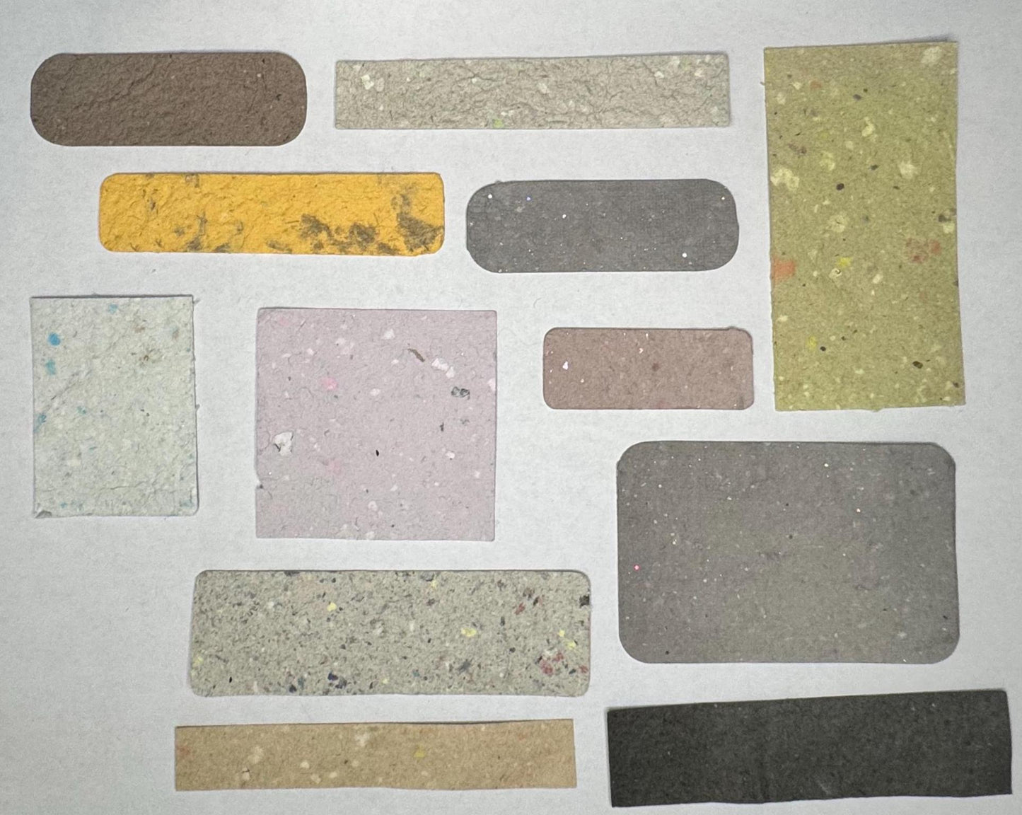 Handmade Paper Variety Pack – Deckled Edge Misfits for Junk Journals, Collage, Art Supplies