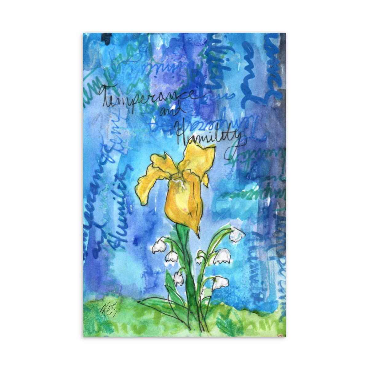 Abstract Art Postcard | Colorful Artist Mail Print (4x6 inches)