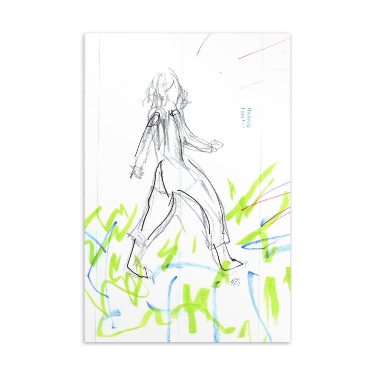 Abstract Art Postcard | Colorful Artist Mail Print (4x6 inches)
