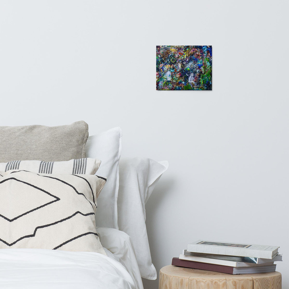 Abstract Glossy Metal Print – Colorful Modern Wall Art – Vibrant Contemporary Aluminum Print