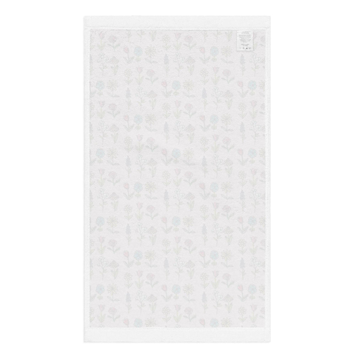 Wildflower Pattern Kitchen Towel – Colorful Botanical Print, Handmade Paper Texture, Floral Tea Towel