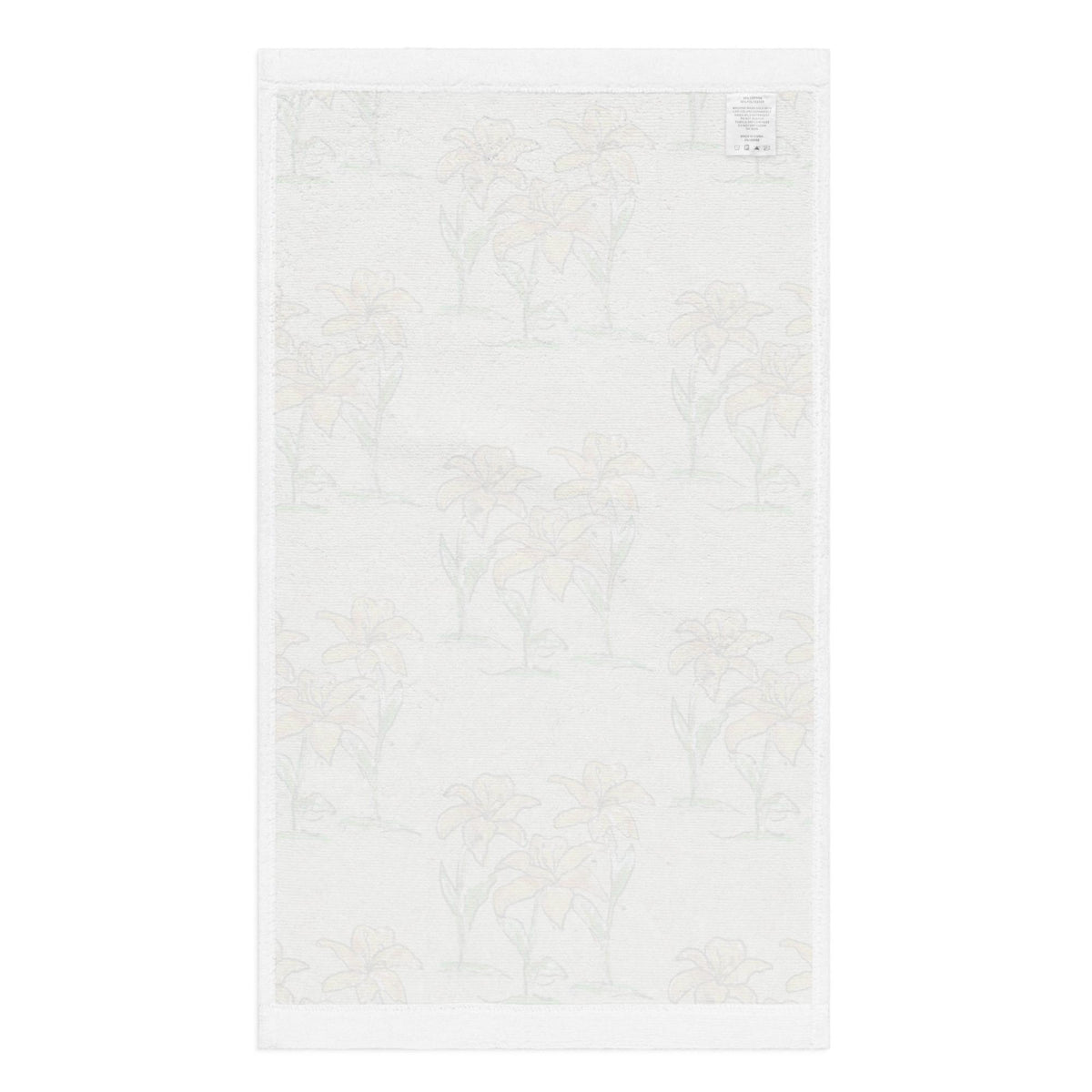 Yellow Lily Floral Kitchen Towel – Botanical Paper Texture Tea Towel