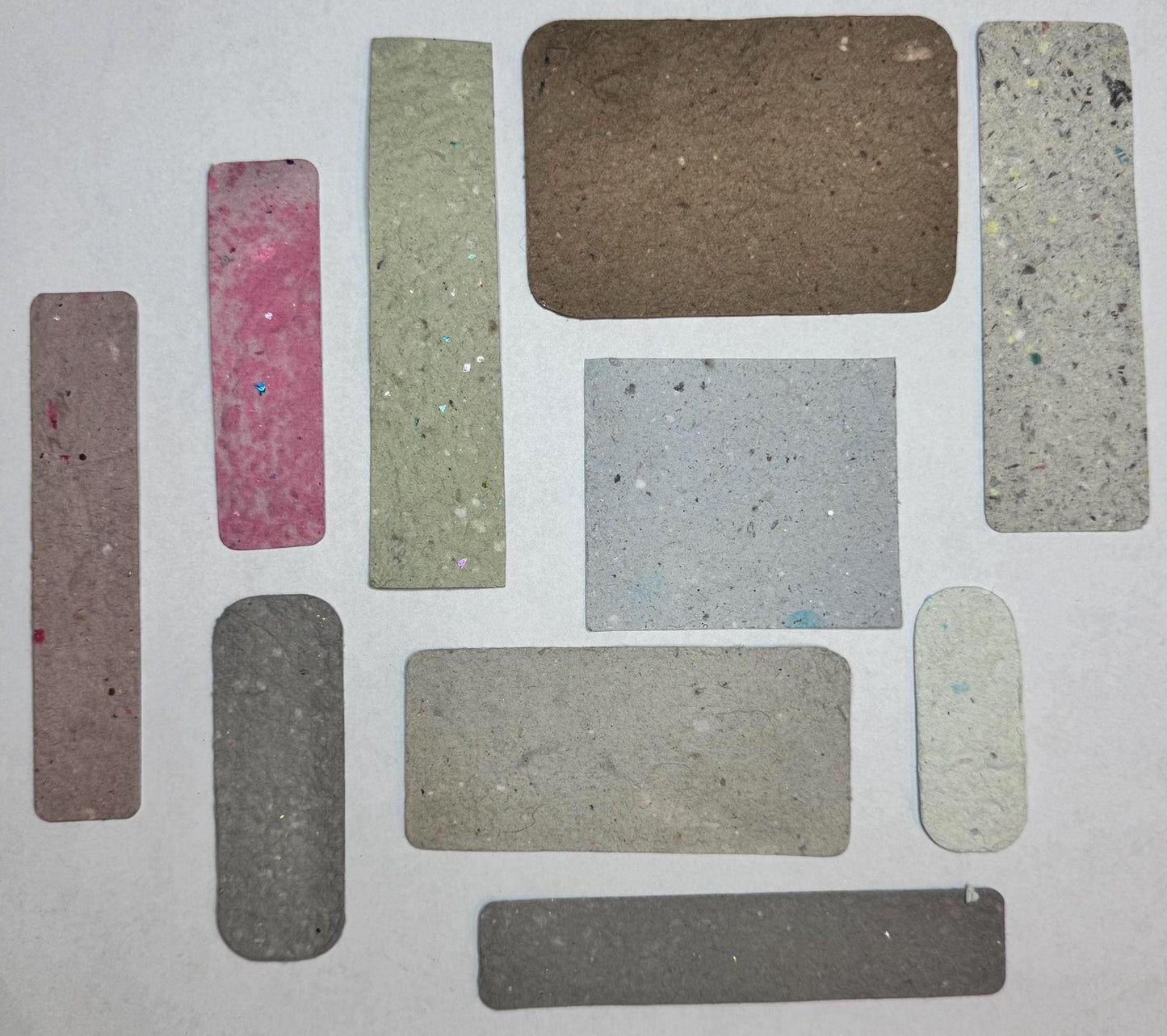 Handmade Paper Variety Pack – Deckled Edge Misfits for Junk Journals, Collage, Art Supplies