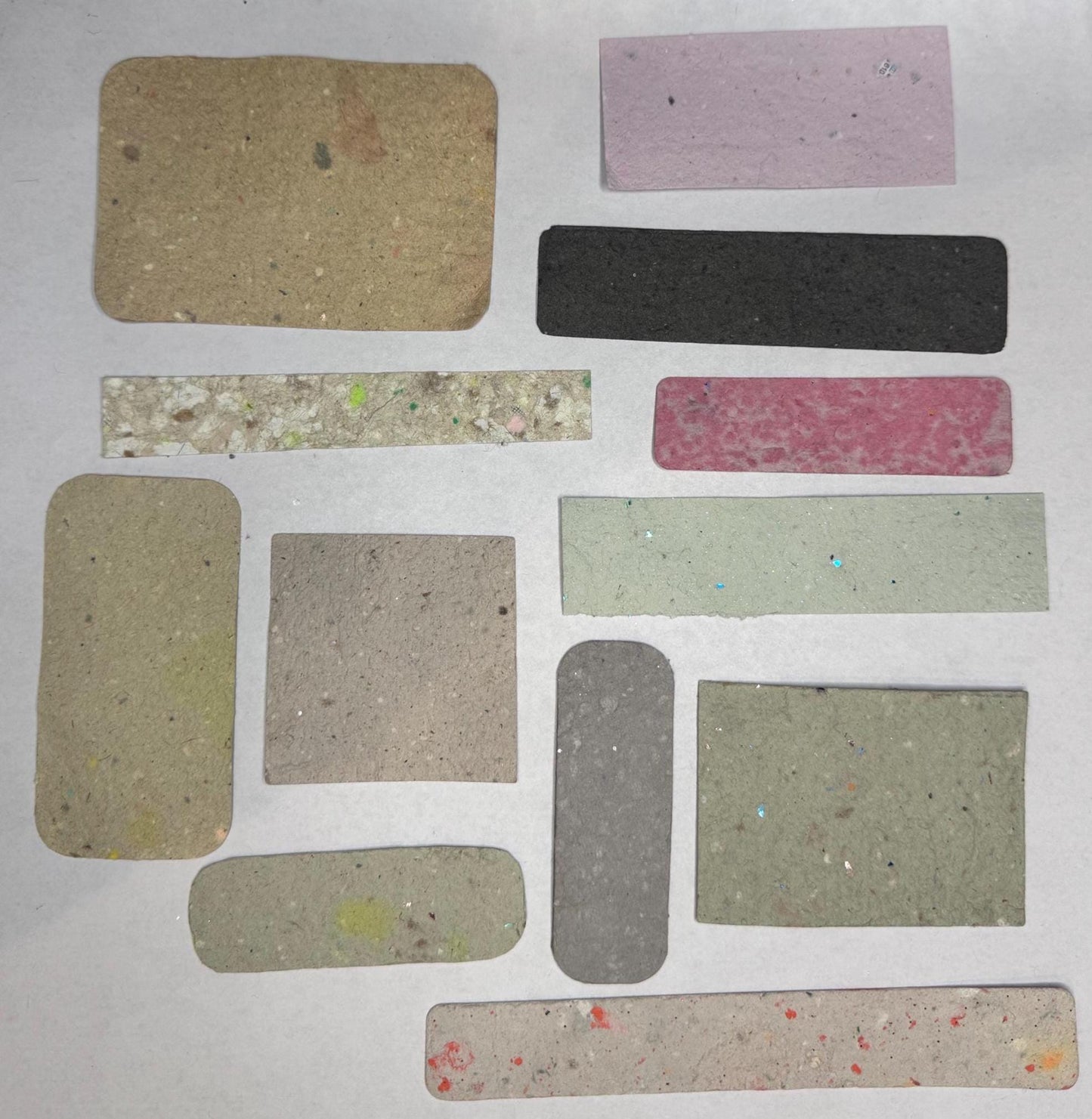 Handmade Paper Variety Pack – Deckled Edge Misfits for Junk Journals, Collage, Art Supplies