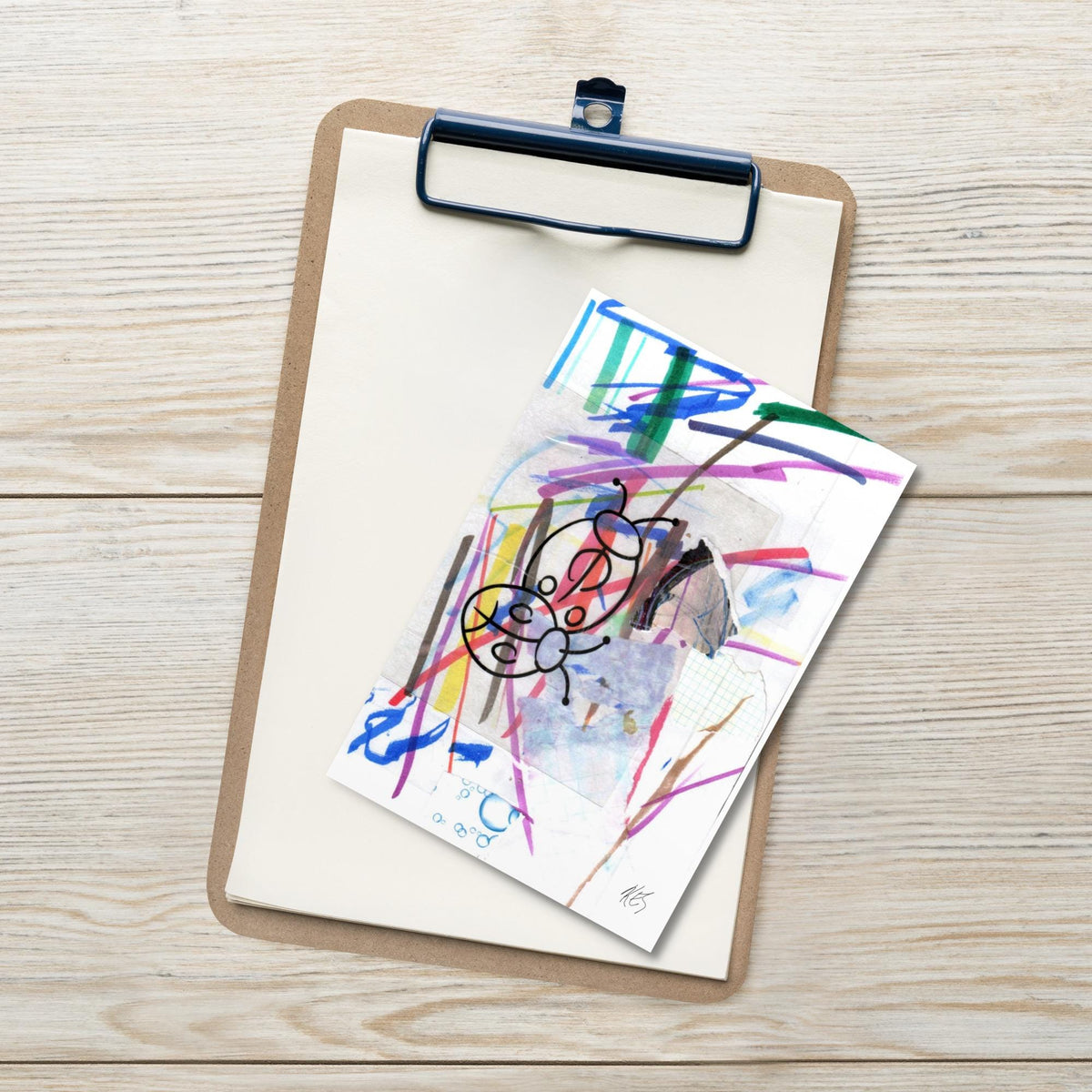 Abstract Art Postcard | Colorful Artist Mail Print (4x6 inches)