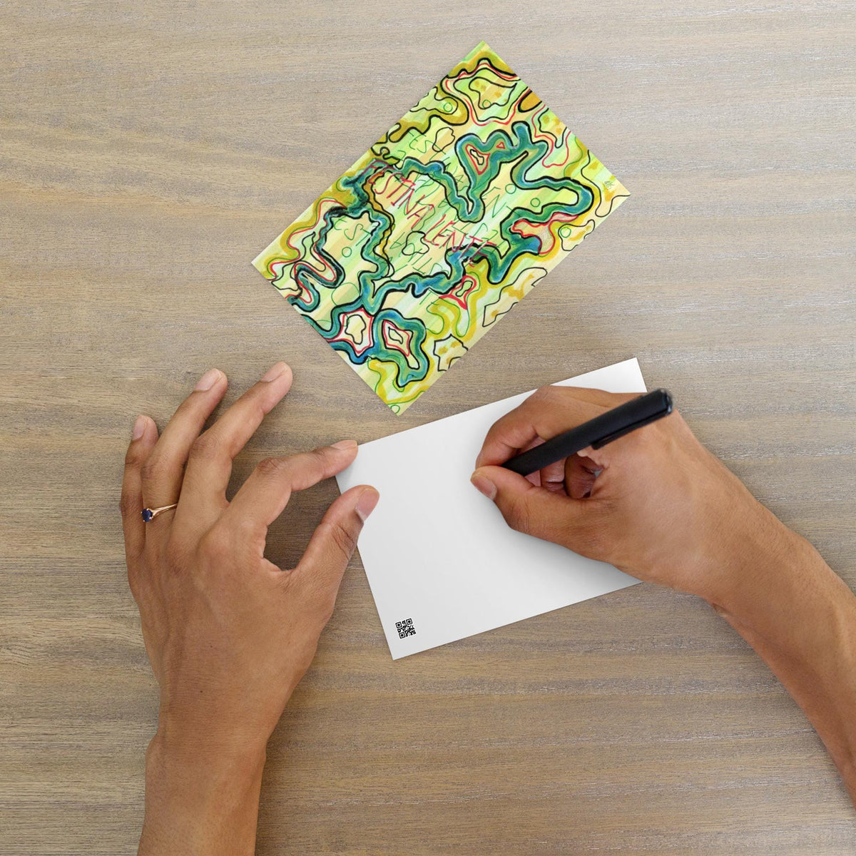 Abstract Art Postcard | Colorful Artist Mail Print (4x6 inches)