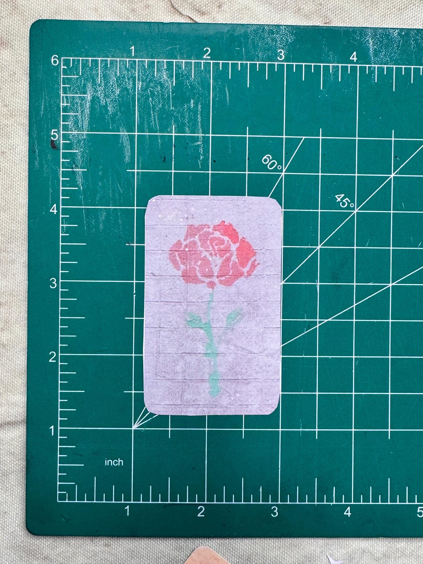 Abstract Rose Stickers – Painterly Floral Art, Journaling Supplies (Set of 5)