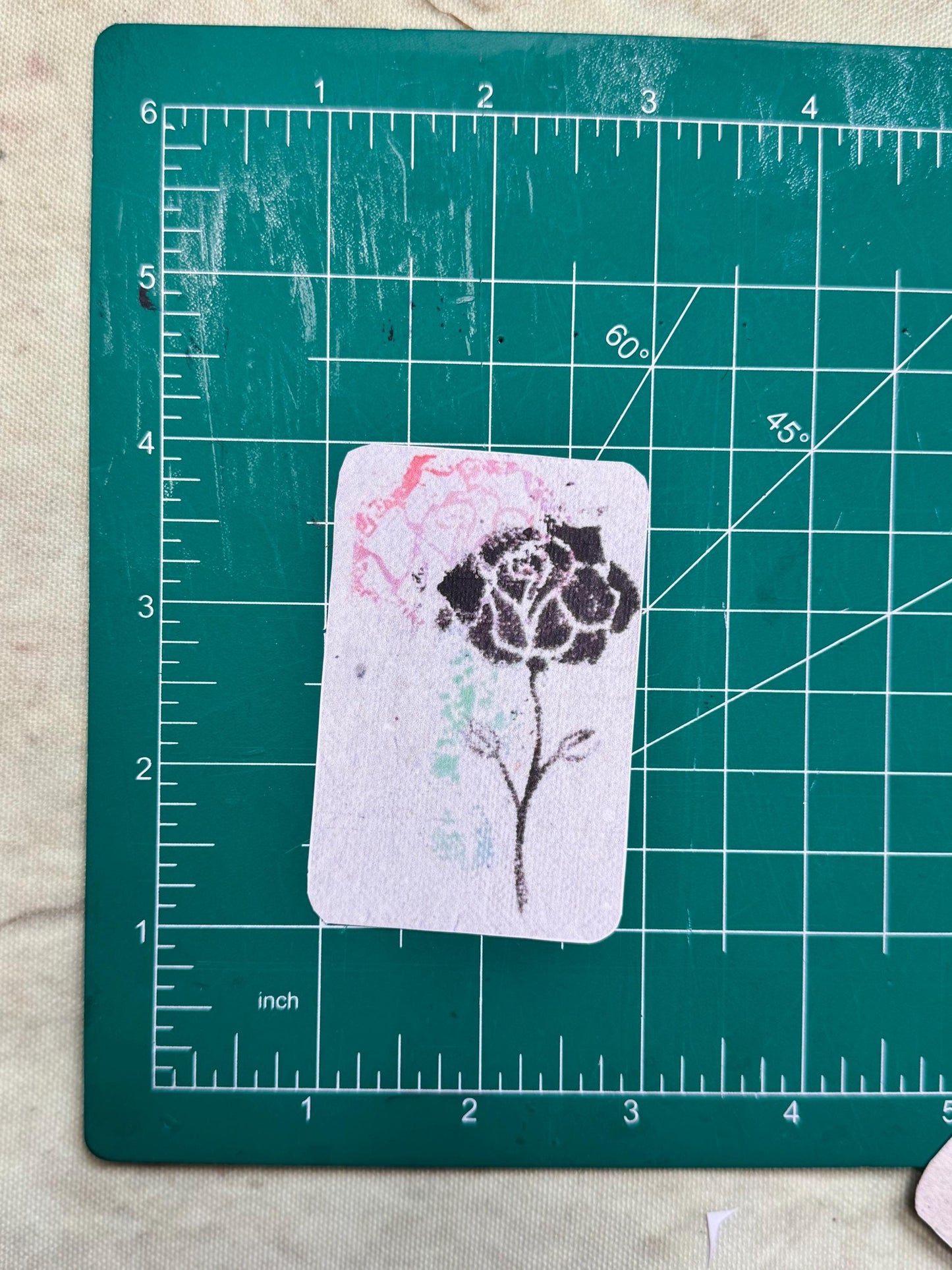 Abstract Rose Stickers – Painterly Floral Art, Journaling Supplies (Set of 5)
