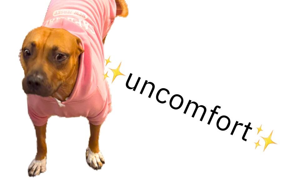 Funny Dog Sticker | Wee Woo Meme, Anxiety Emotion (2-3in)