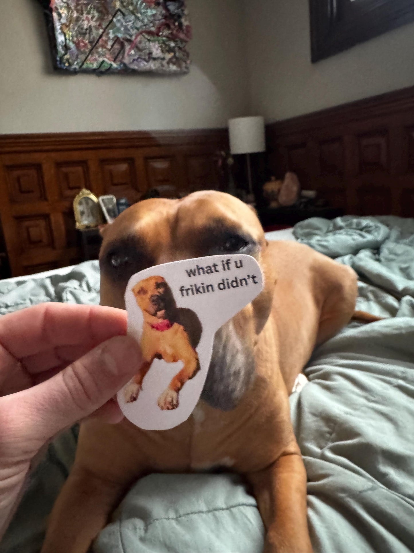 Funny Dog Sticker | Wee Woo Meme Vinyl Decal (2-3in)