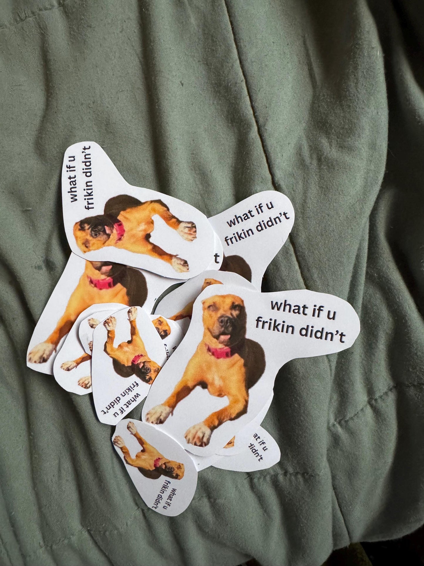 Funny Dog Sticker | Wee Woo Meme Vinyl Decal (2-3in)