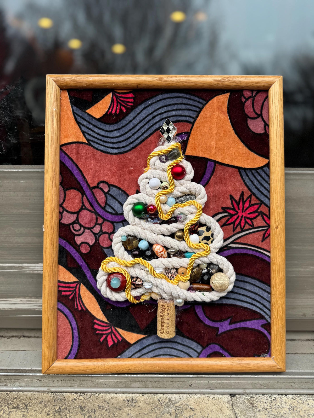 Retro Relic Tree – Found Object Christmas Artwork